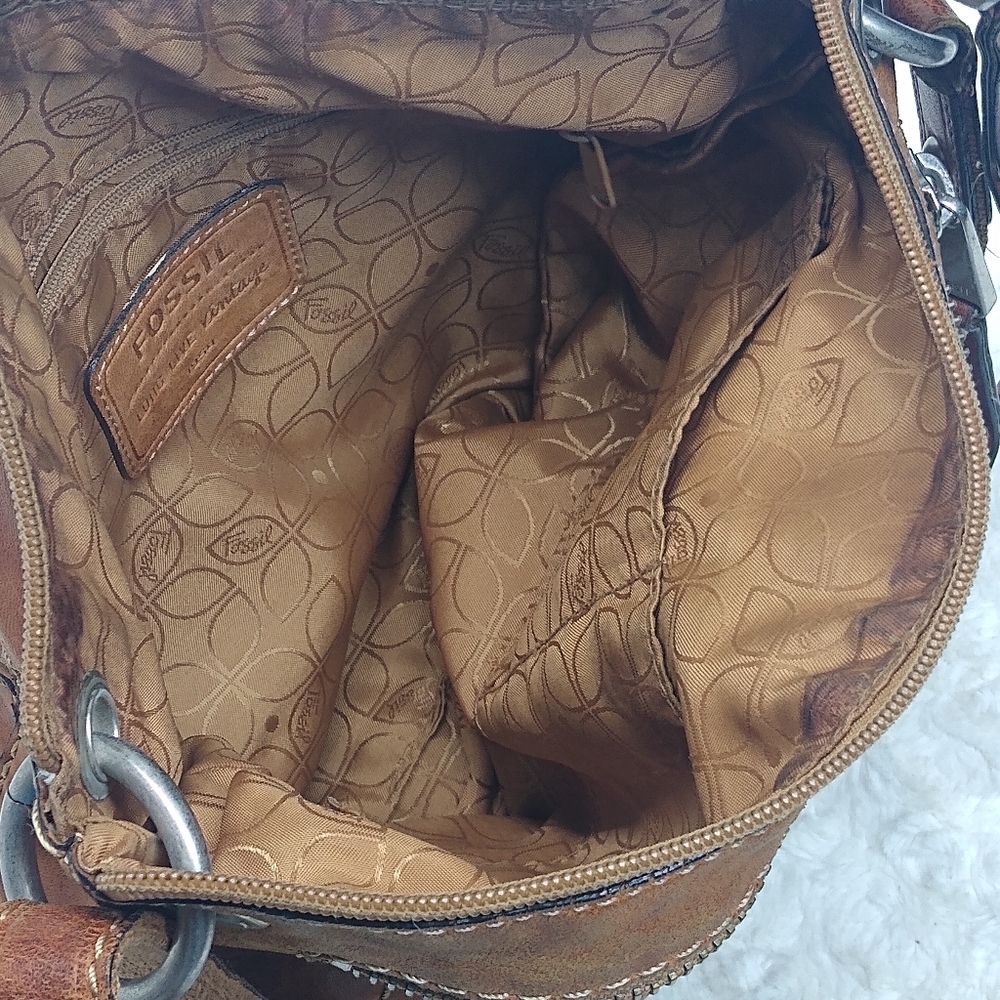 Vintage Leather Fossil bag - Picture 5 of 9